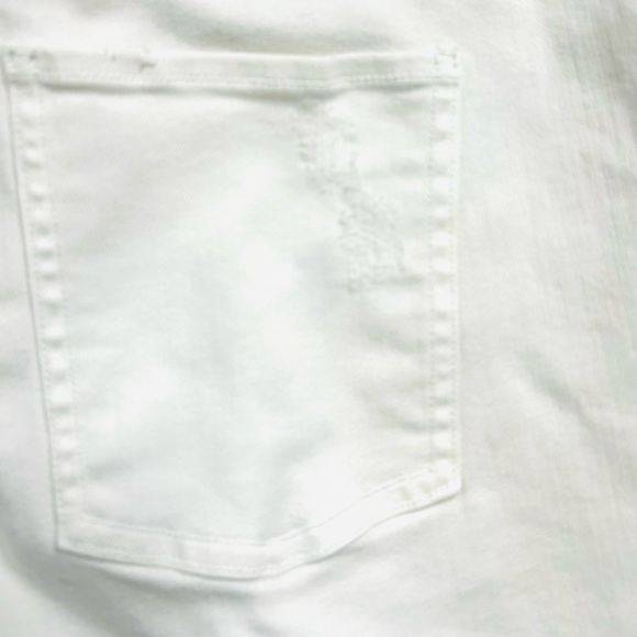 Spanx Large Distressed White Skinny Jeans - Picture 8 of 11